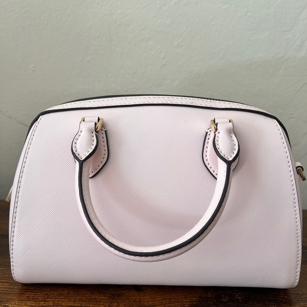 SET🩷 Kate Spade Madison Duffle Crossbody Bag & Wallet Heart Studs Powdered Sugar - Picture 5 of 16